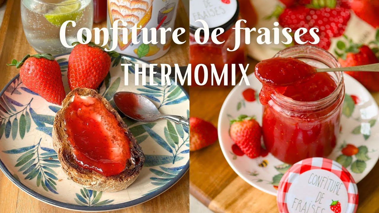 Confiture de fraises (au thermomix ou sans)