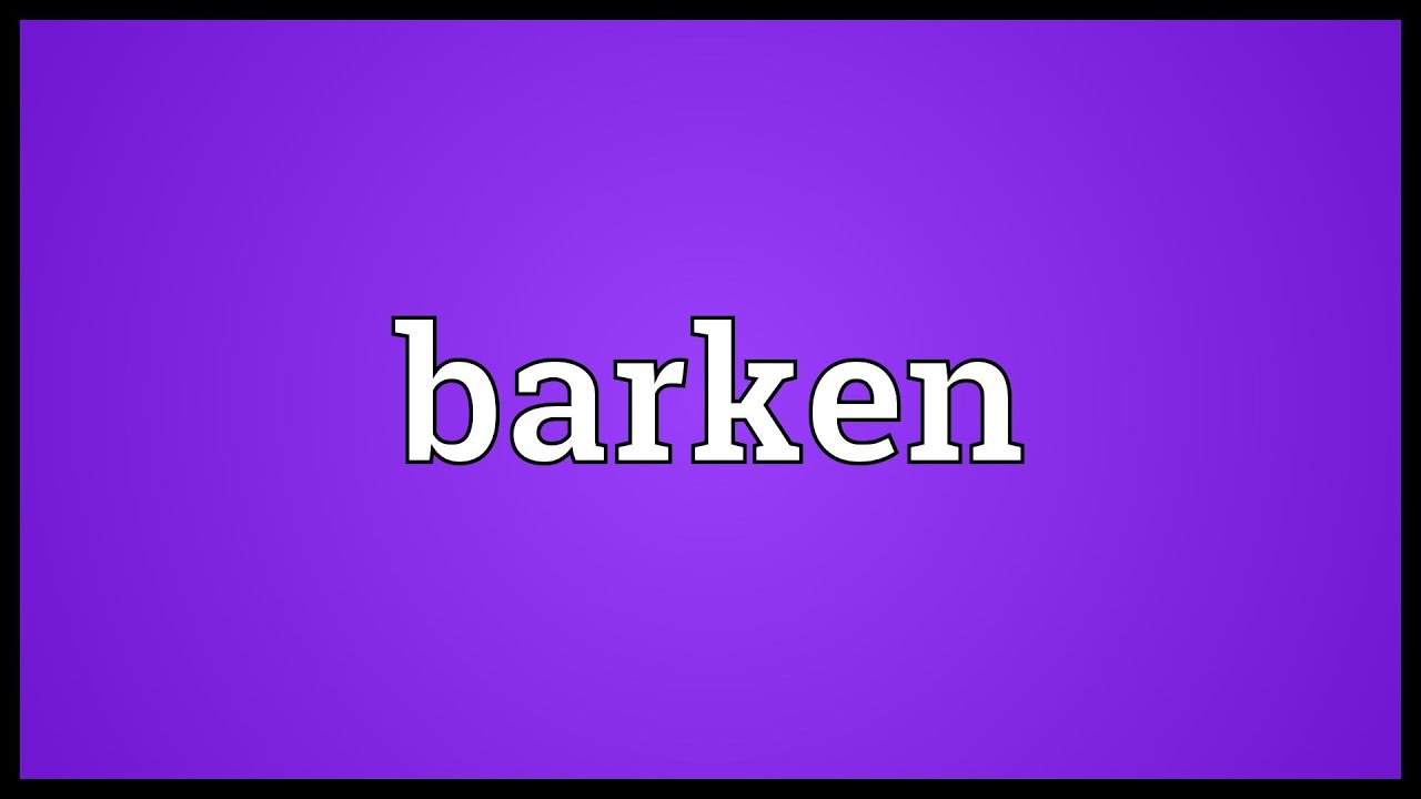 Barken Meaning