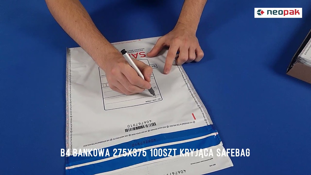 B4 BANKOWA 275X375 100SZT KRYJĄCA SAFEBAG
