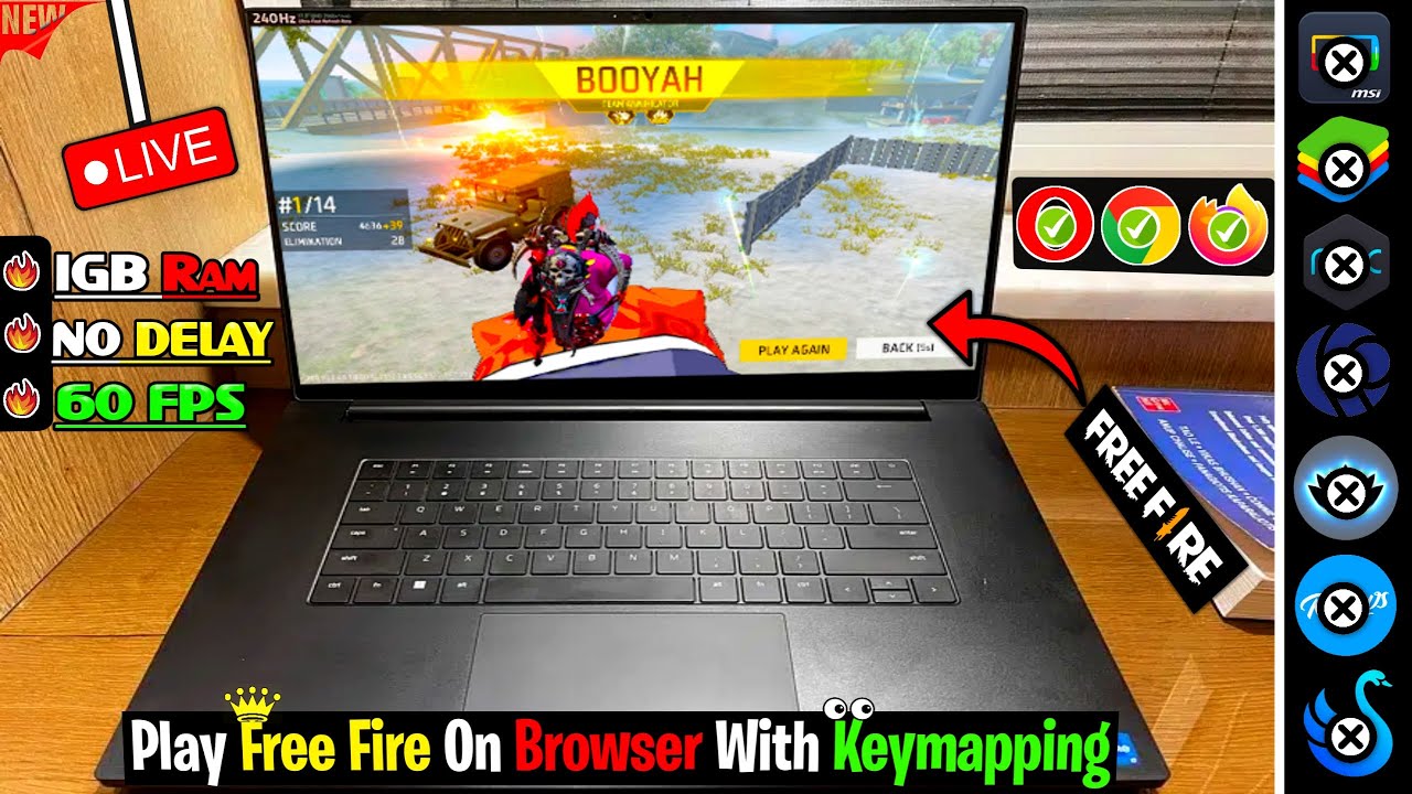 How To Play FreeFire In Browser Without Download (60FPS + NO DELAY)