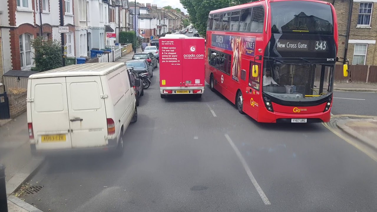 London Bus Journey:Bus 343 From New Cross To London City Hall (Route Visual)2019 Part 1