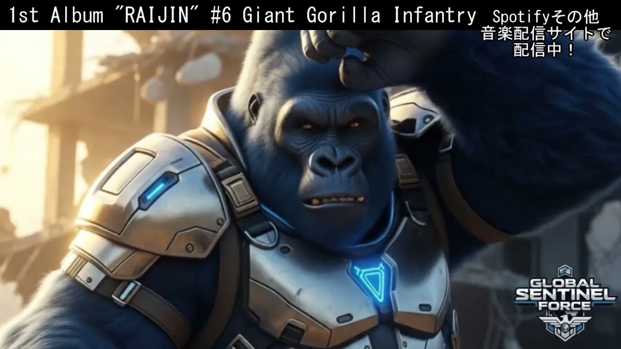 【Full Music】"Giant Gorilla Infantry"  Global Sentinel Force【特殊部隊バンド】【英語曲】