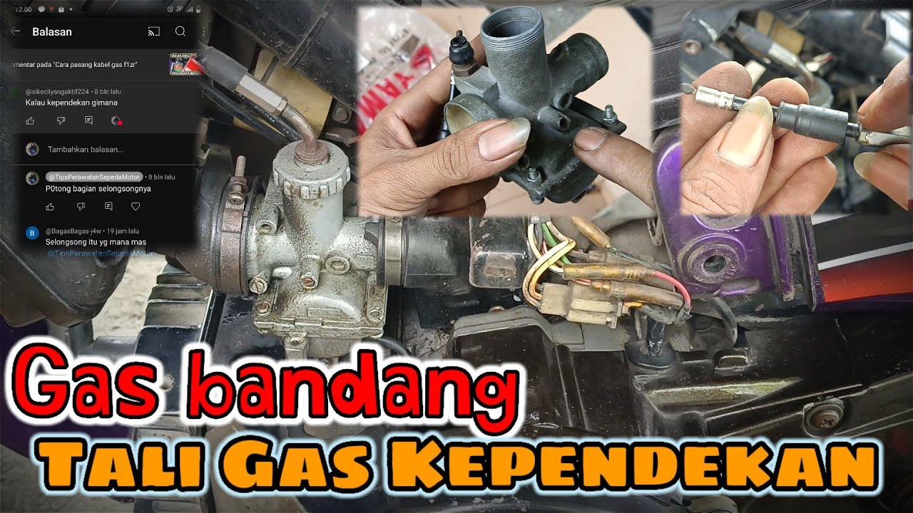 Mengatasi Gas Bandang || Efek Kabel Gas Kurang Panjang