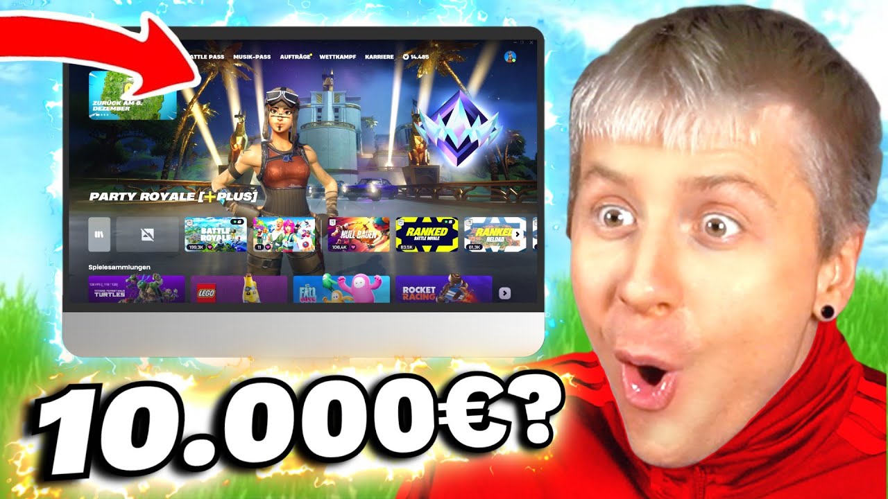 WAS?! 10.000€ FORTNITE ACCOUNT .. MEHR ALS 1.000 SKINS ?!😱