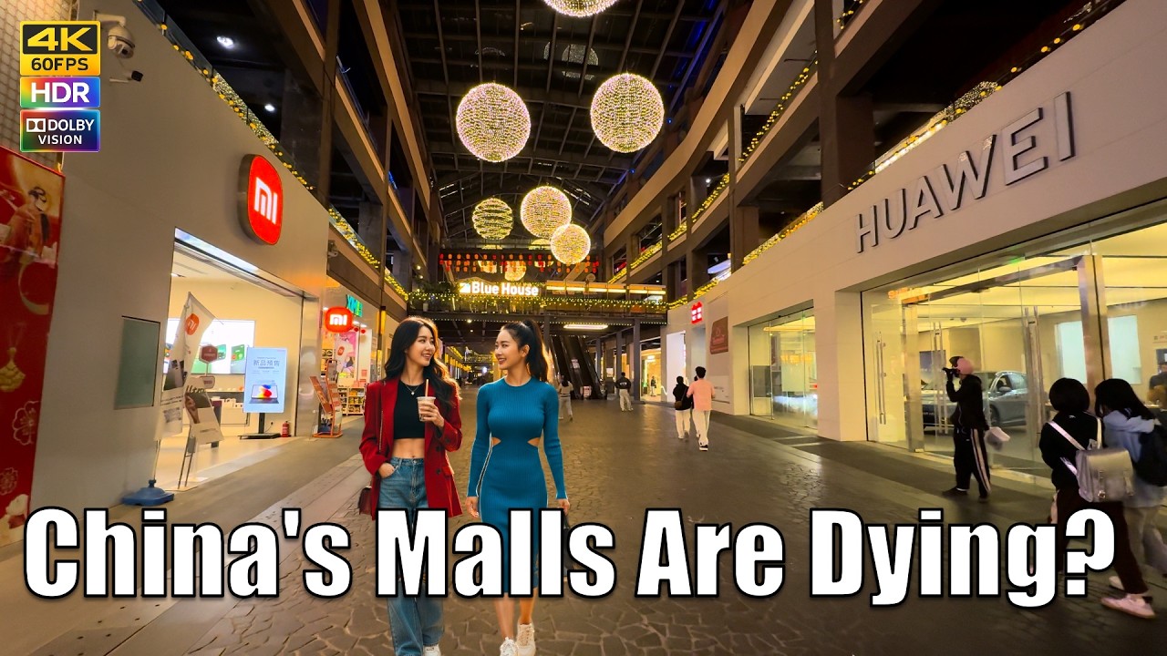China’s Craziest E-Bike Swarm vs Empty Mega Malls | POV Street Life | Haikou Hainan | 4K 60FPS HDR