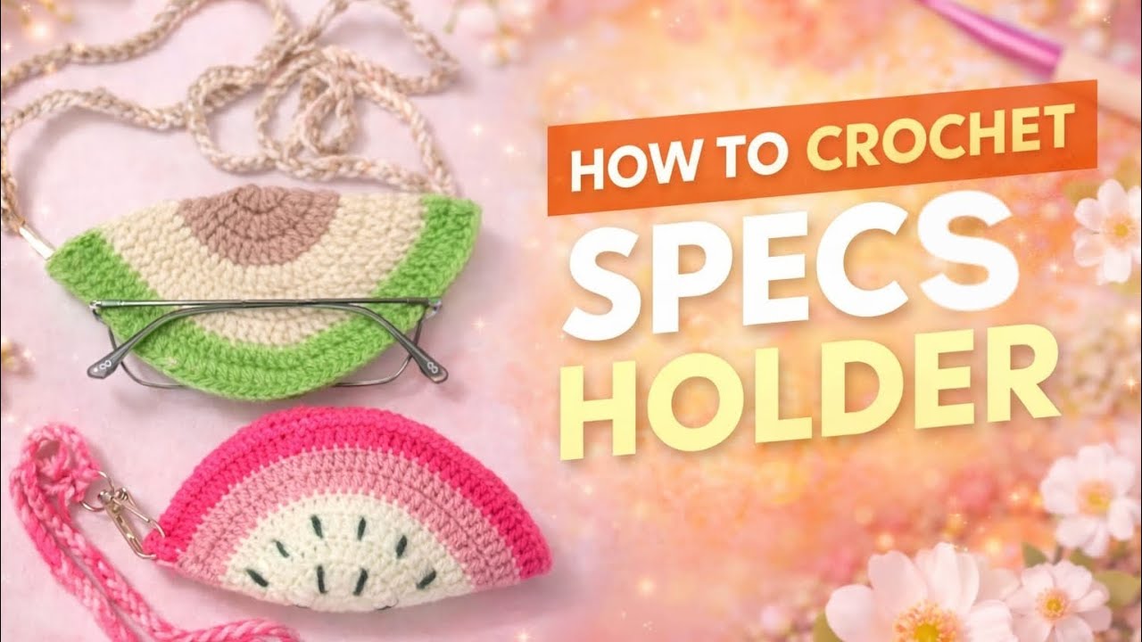 How to crochet specs/sunglasses holder🕶️