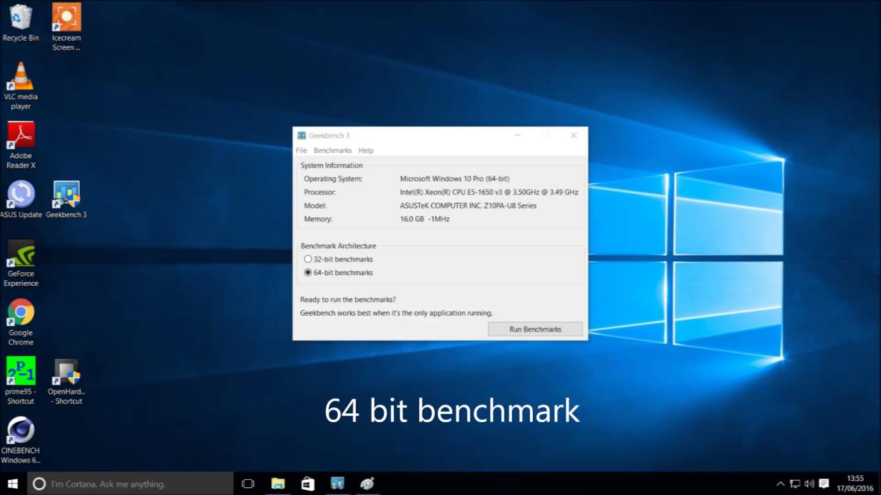 Silent workstation (Coeus) on Geekbench