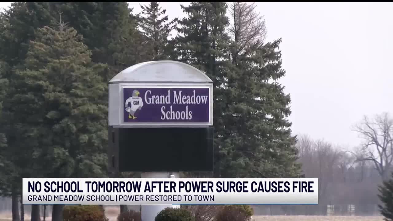 No school for Grand Meadow Public School Thursday after power surge causes fire