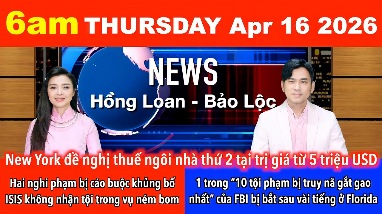 🇺🇸Apr 16, 2026 Hai nghi phạm khủng bố ISIS kh&ocirc;ng nhận tội trong vụ n&eacute;m bom ở New York