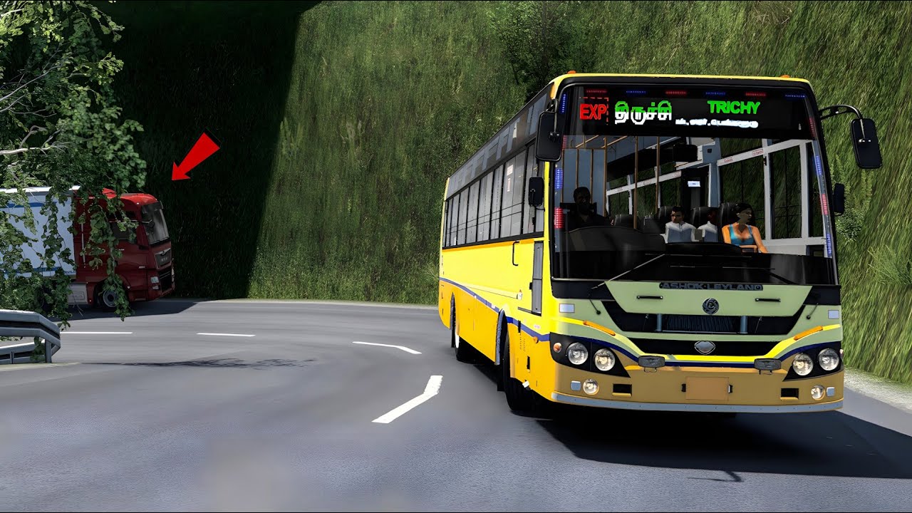 TNSTC BS6 BUS DRIVING ON | HILL ROAD | Realistic Driving  Playing on ETS 2 |#ets2 #tnstc#driving#bus