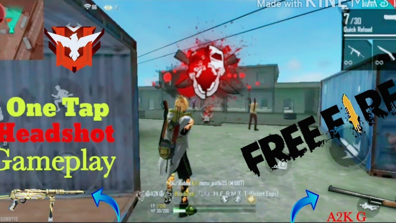 ONE TAP HEADSHOT GAMEPLAY IN FREE FIRE|One tap headshot gameplay|One tap headshot gameplay Tricks