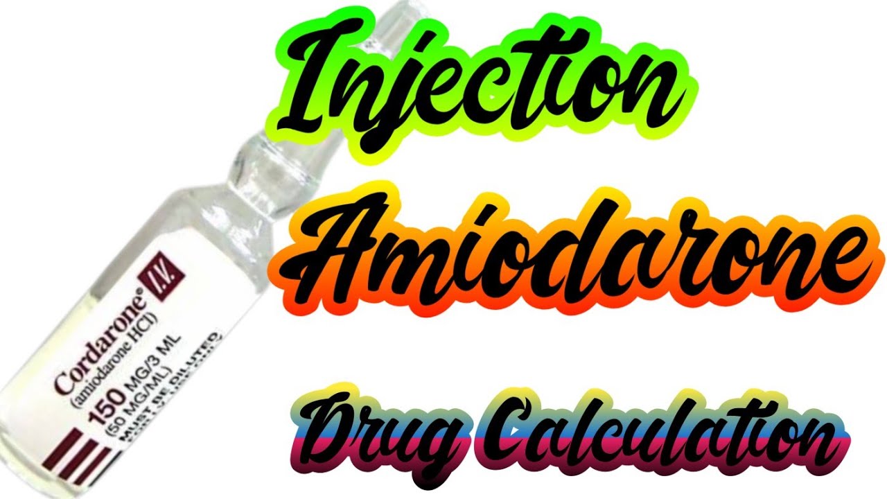 Drug Calculation || Injection Amiodarone || How to Calculate || Nursing Education Media