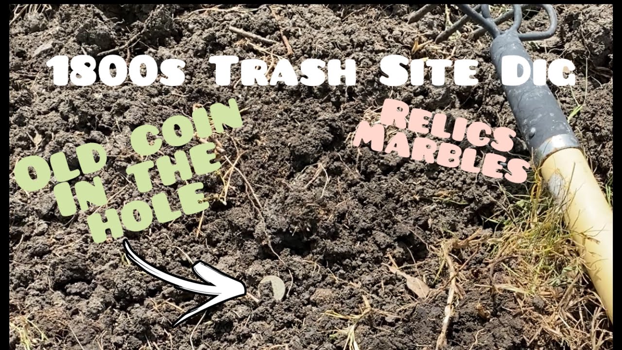 Old Coin Marbles Buttons Bottle 1800&rsquo;s Trash Site Dig