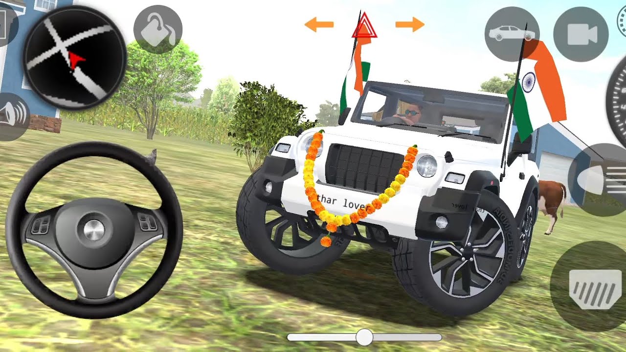 Modified Mahindra Thar👿Games:Indian White Thar (Gadi Wala Game) Car Game Android Game - #2026