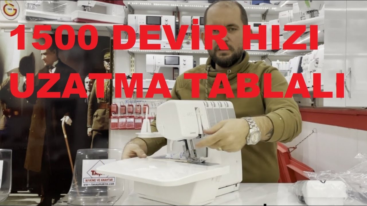BERNINA L 460 Overlok Makinesi 4 iplik Seri En Sessiz 1500 Devir