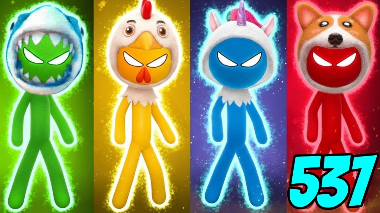 The Stickman Party Minigames Part 537 Gameplay New UPDATE / All UNLOCKED 1 2 3 4 Player Android