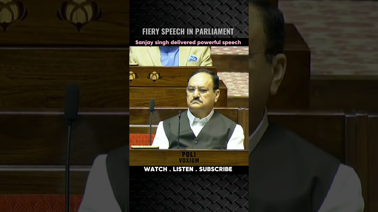 SANJAY SINGH DILEVERED POWERFUL SPEECH IN RAJYASABHA || Fiery speech || #shortvideo