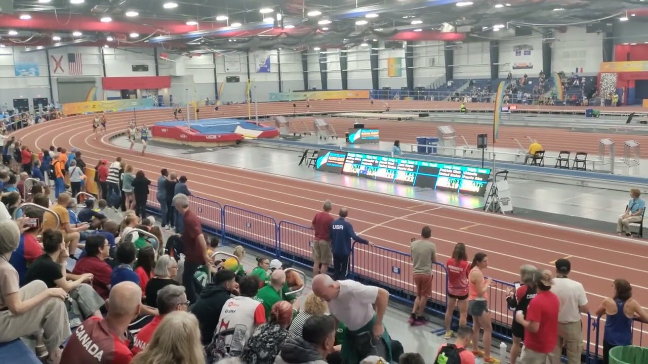 World Masters Indoors 2025: M65 800m Final. David Clarke GB & NI 🏅