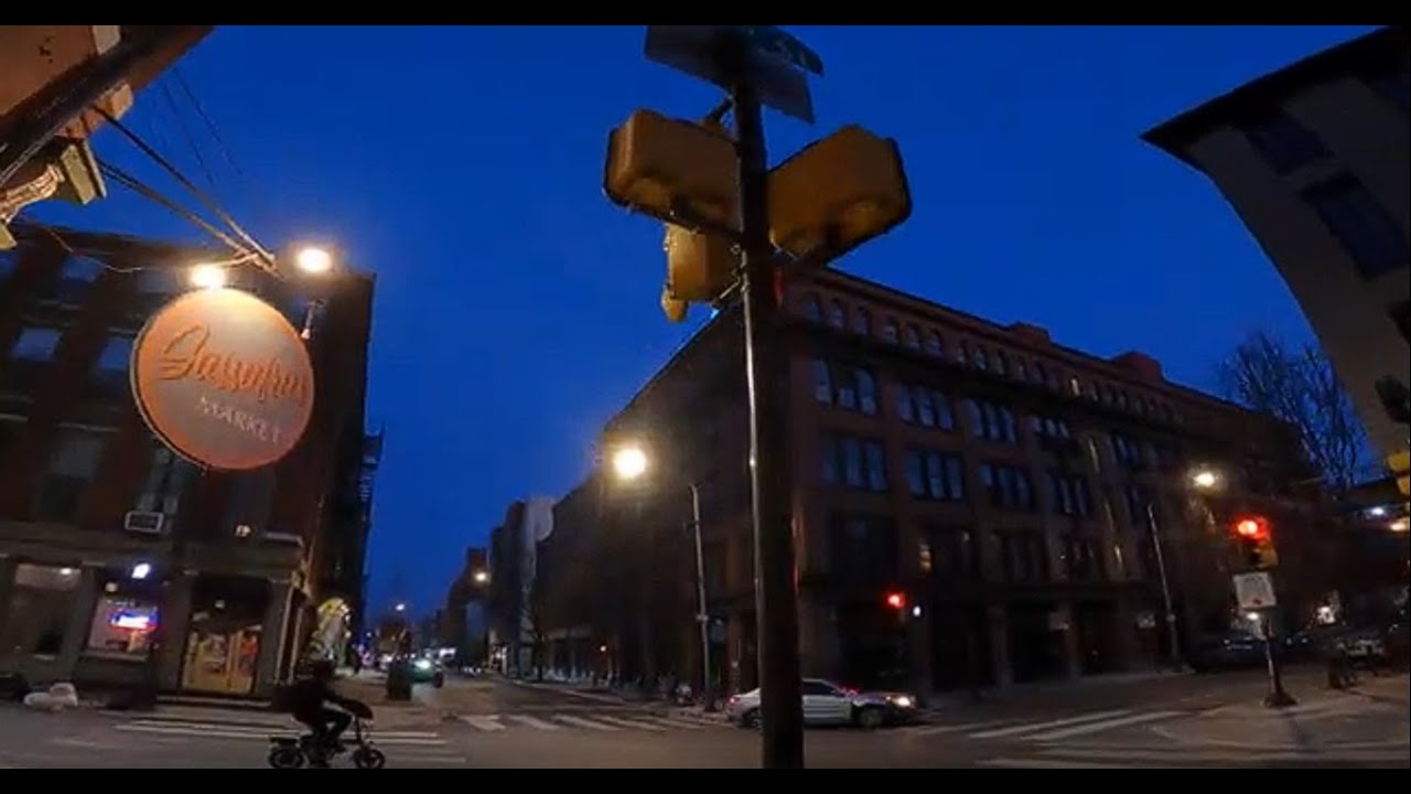 10 ℉ SUNRISE WALK West on Race Street through Old City * Philadelphia PA ASMR [4K]