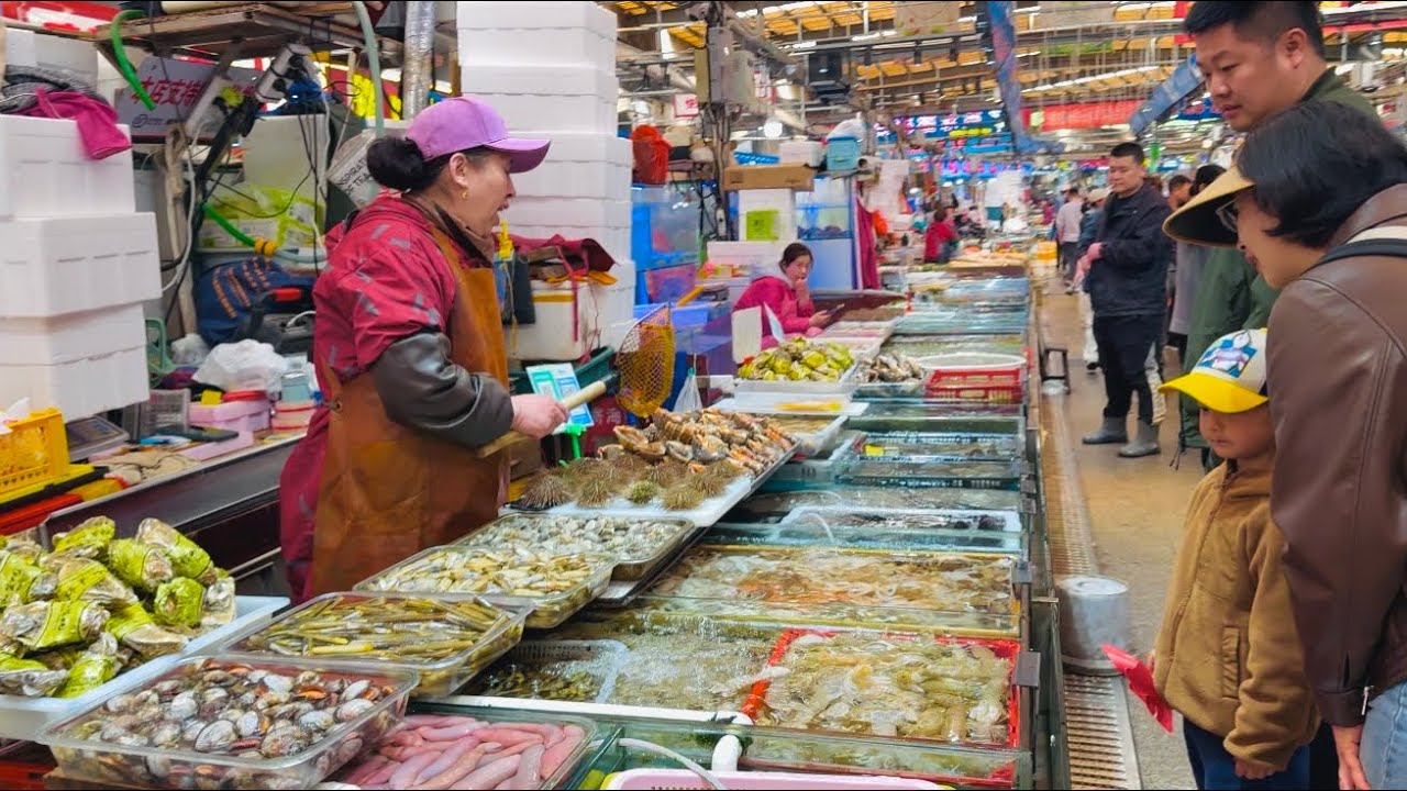 Discover QINGDAO Local Seafood Market | TUANDAO MARKET Authentic Local Food Market