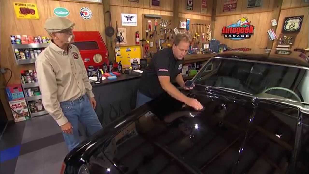 Porter Cable Removes Swirls on Black 1963 Studebaker Avanti with Dennis Gage and Mike Phillips