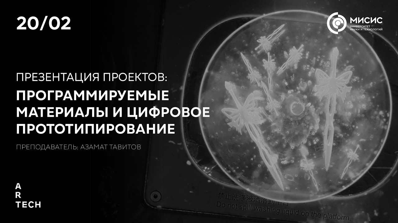 Презентация проектов: Программируемые материалы и цифровое прототипирование