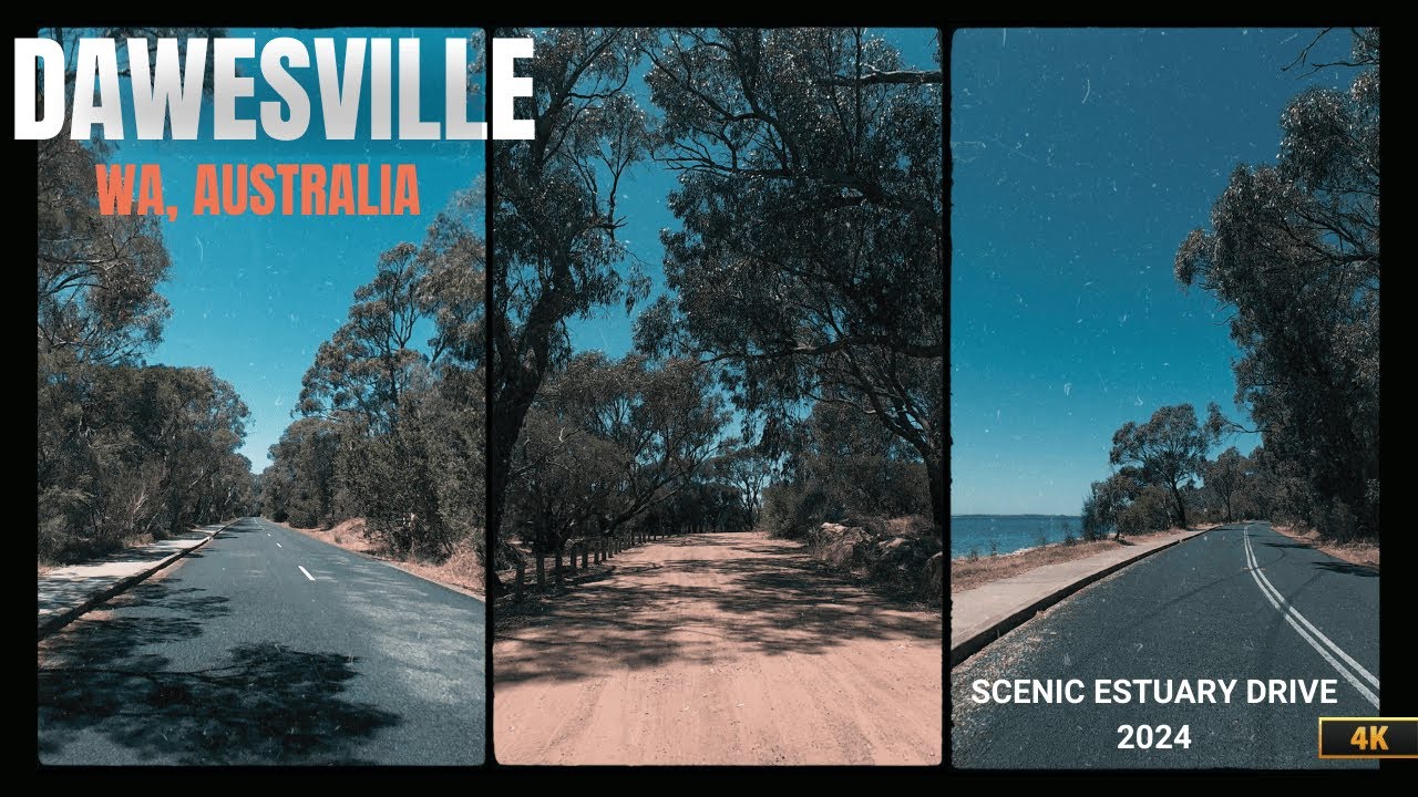 Dawesville Scenic Drive (4K): Mandurah, WA, Australia - Summer 2024