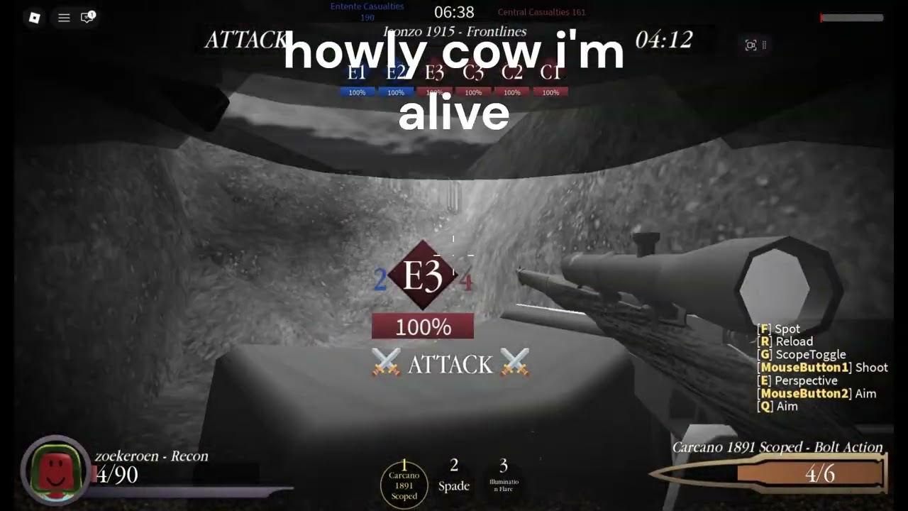 playing as sniper again in entrenched and getting decent shots part 1
