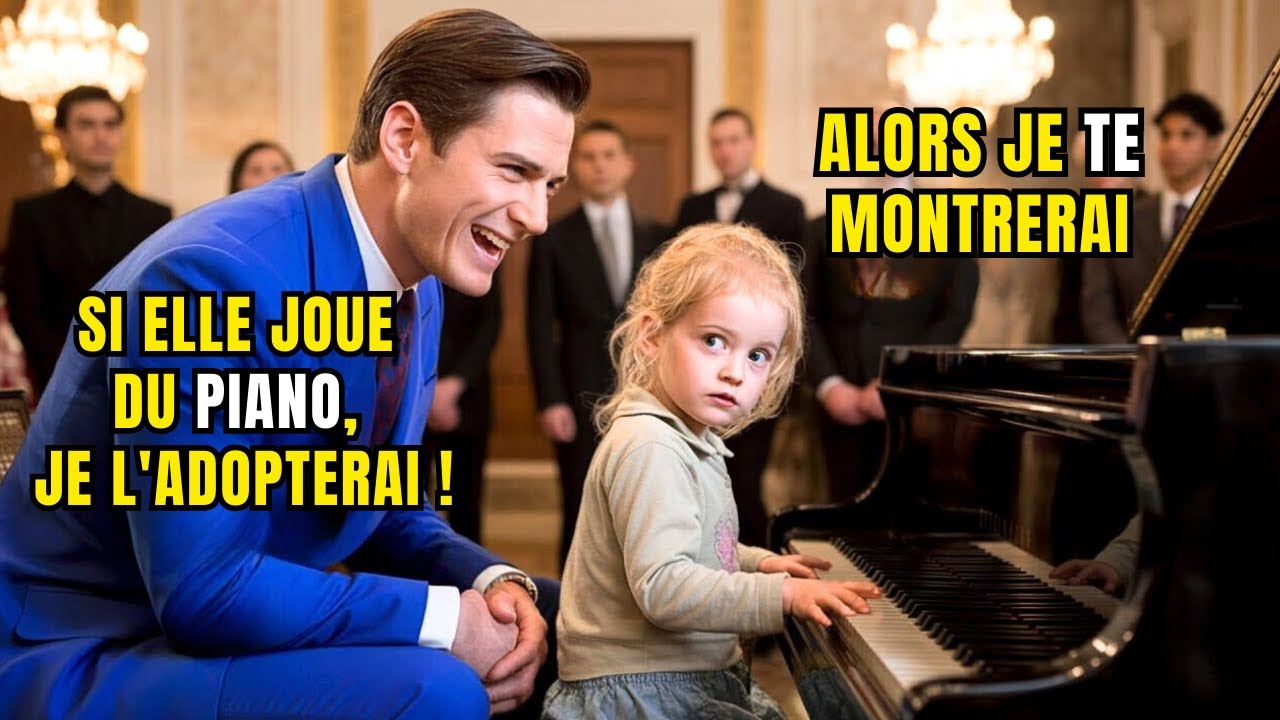 Si elle joue du piano, je l'adopte! s'est amusé le PDG. jusqu'à ce que la pauvre fille commence à jo