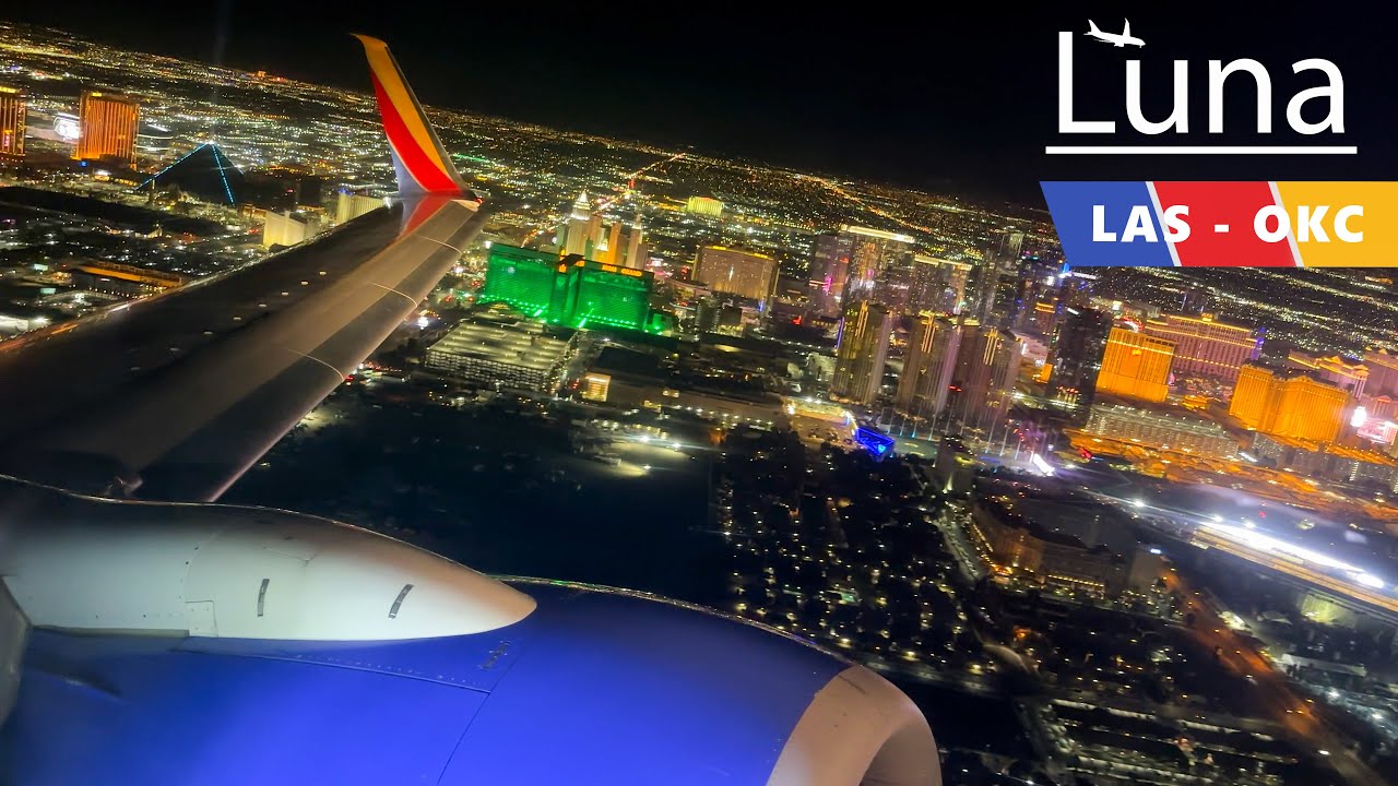 Southwest Airlines Boeing 737-800 Flight From Las Vegas to Oklahoma City