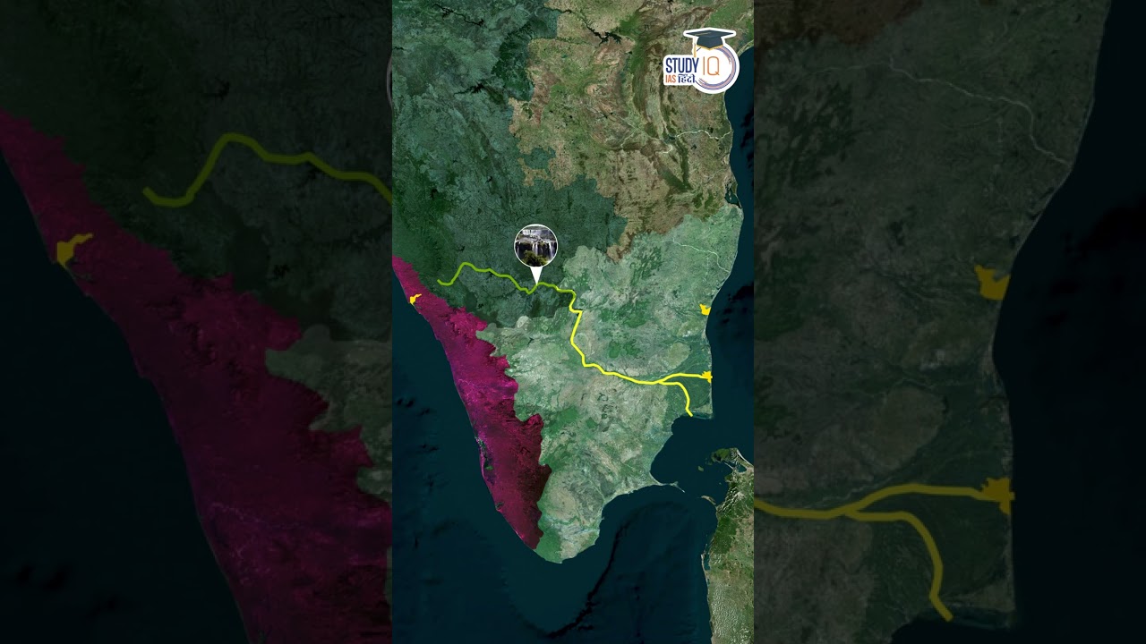 Cauvery River I Map in Short I StudyIQ IAS Hindi I UPSC 2023 #upsc #ias #cse #ips