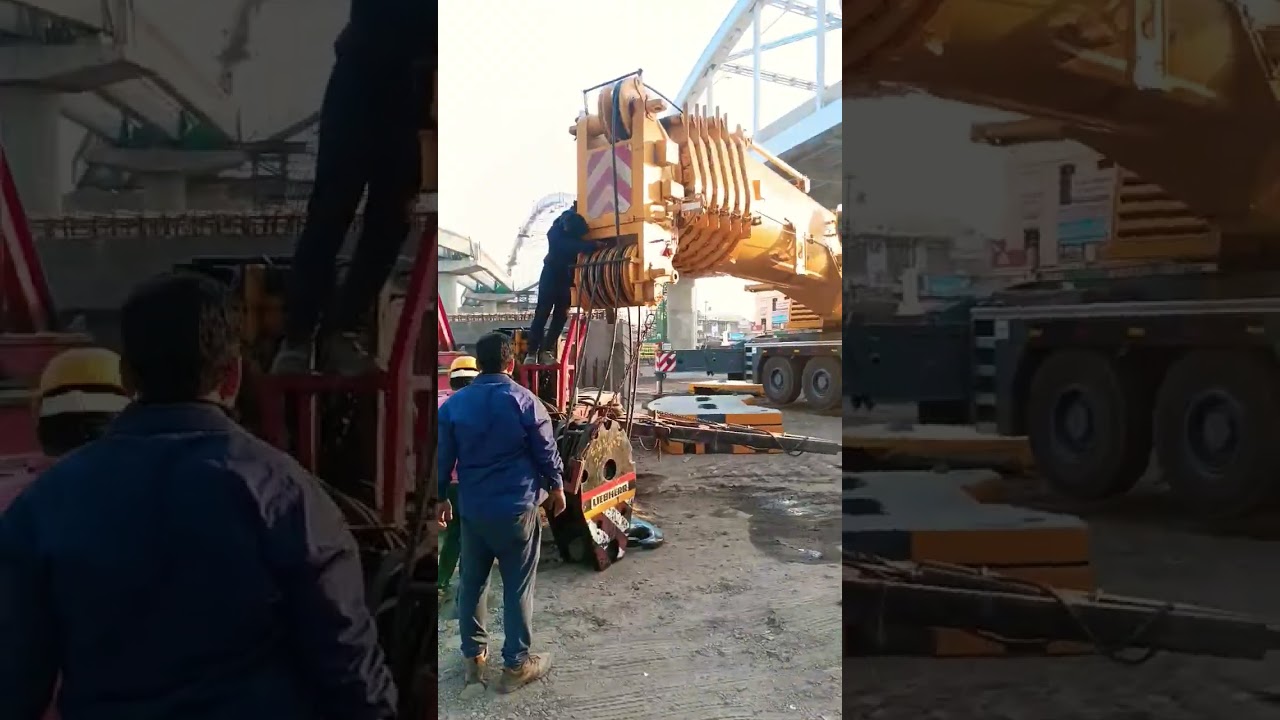 200t Crane rope fall development #crane