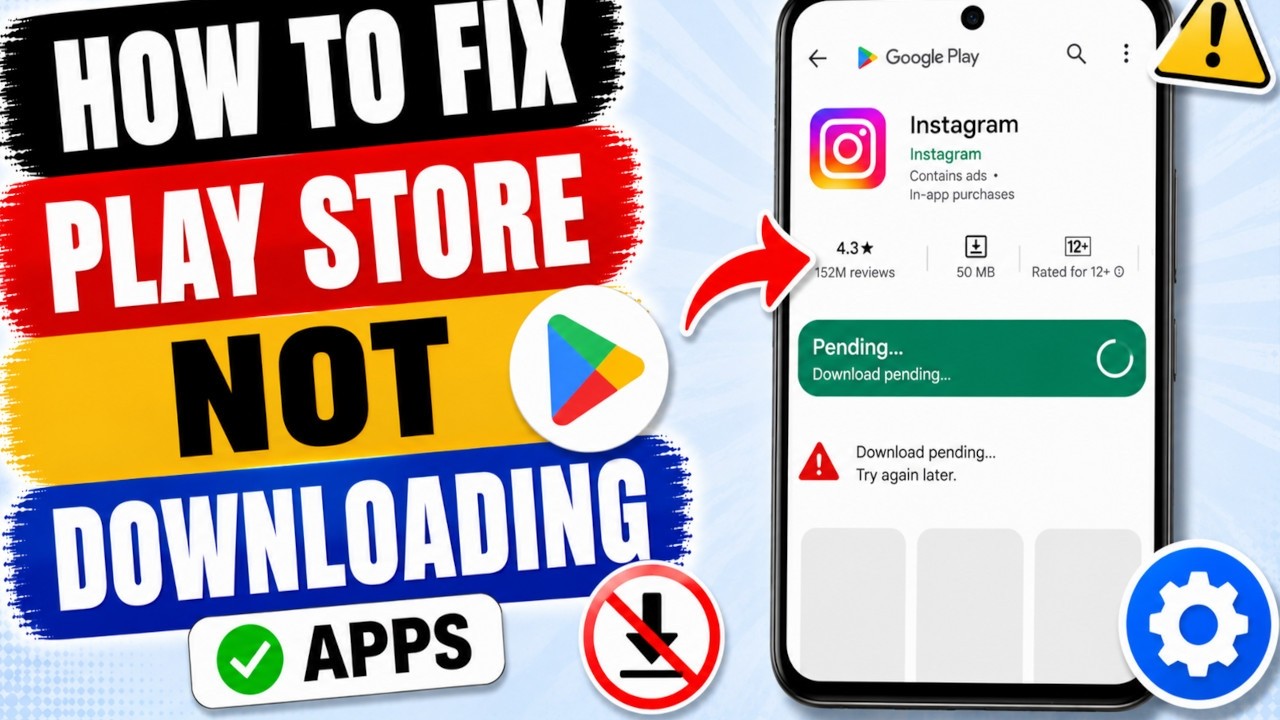 Как исправить проблему с невозможностью загрузки приложений в Google Play Store