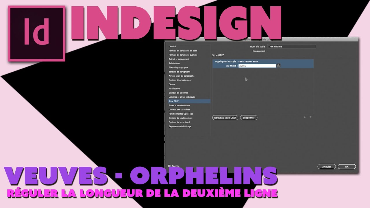 Indesign - Astuces - Pour une meilleure fin de paragraphe