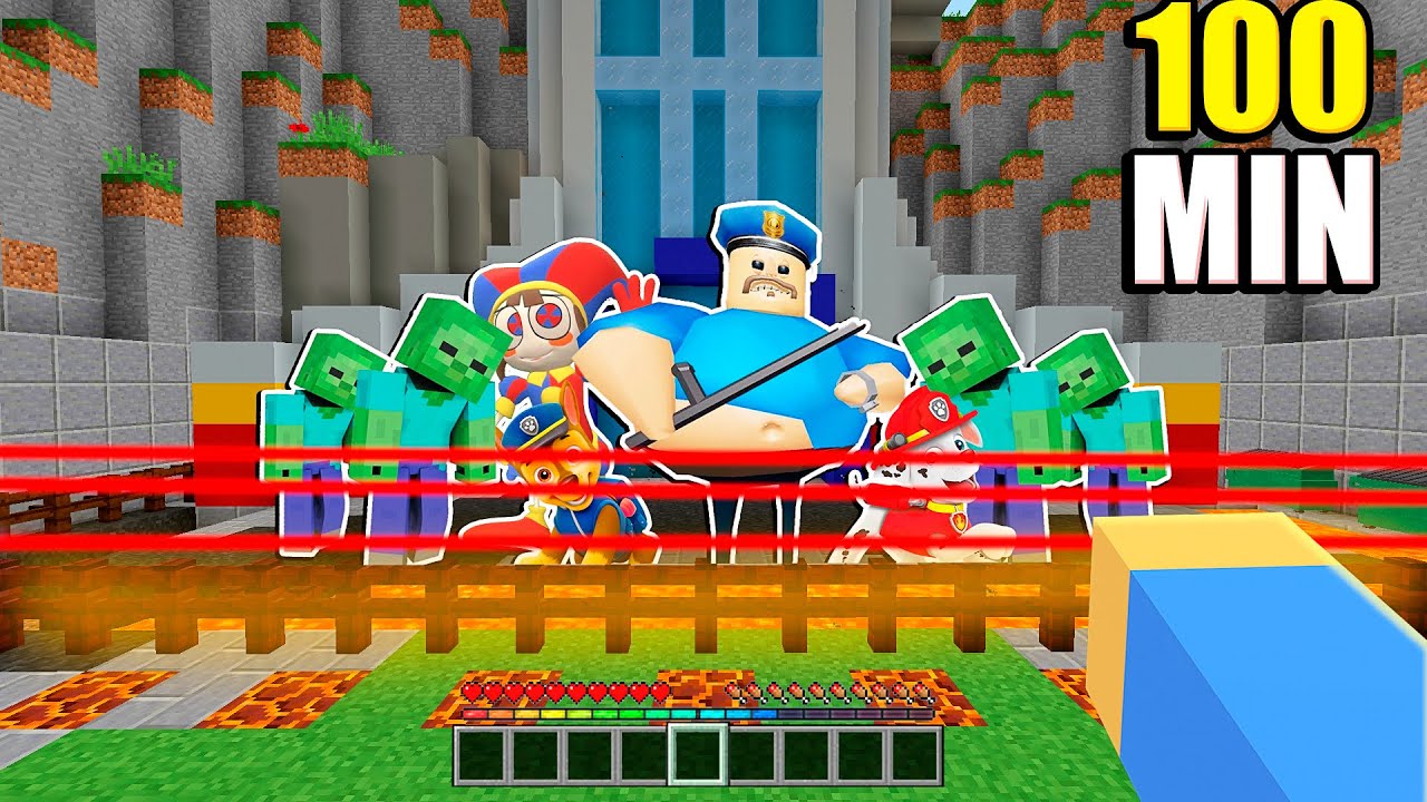 LOS 5 MEJORES HACKS DE CONSTRUCCIÓN PARA PROTEGER LA CASA DE PAW PATROL EN MINECRAFT 💪