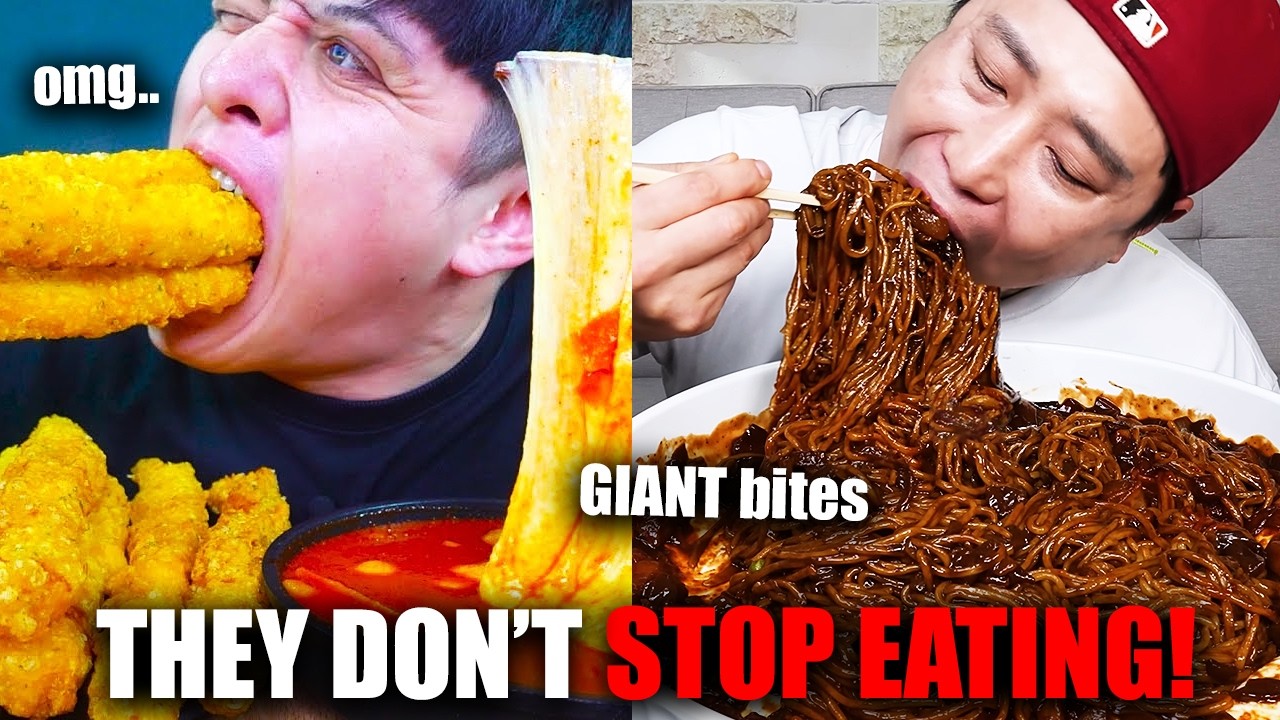 when mukbangers DON’T STOP EATING !!