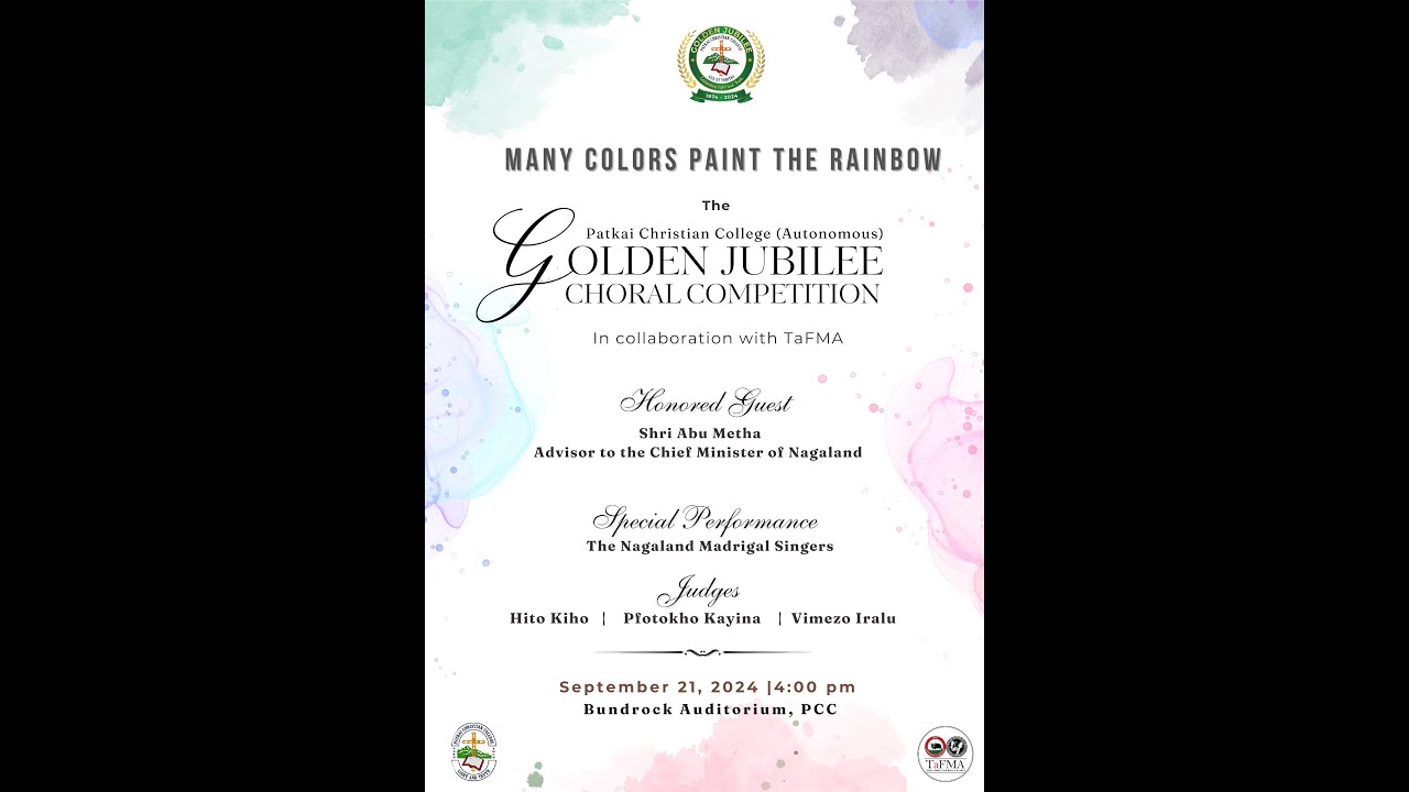 Patkai Christian College Golden Jubilee Choral Competition
