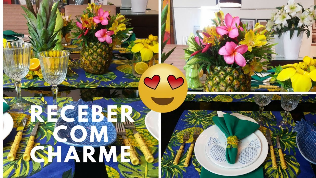 MESA POSTA DE ABACAXI/ RECEBER COM CHARME