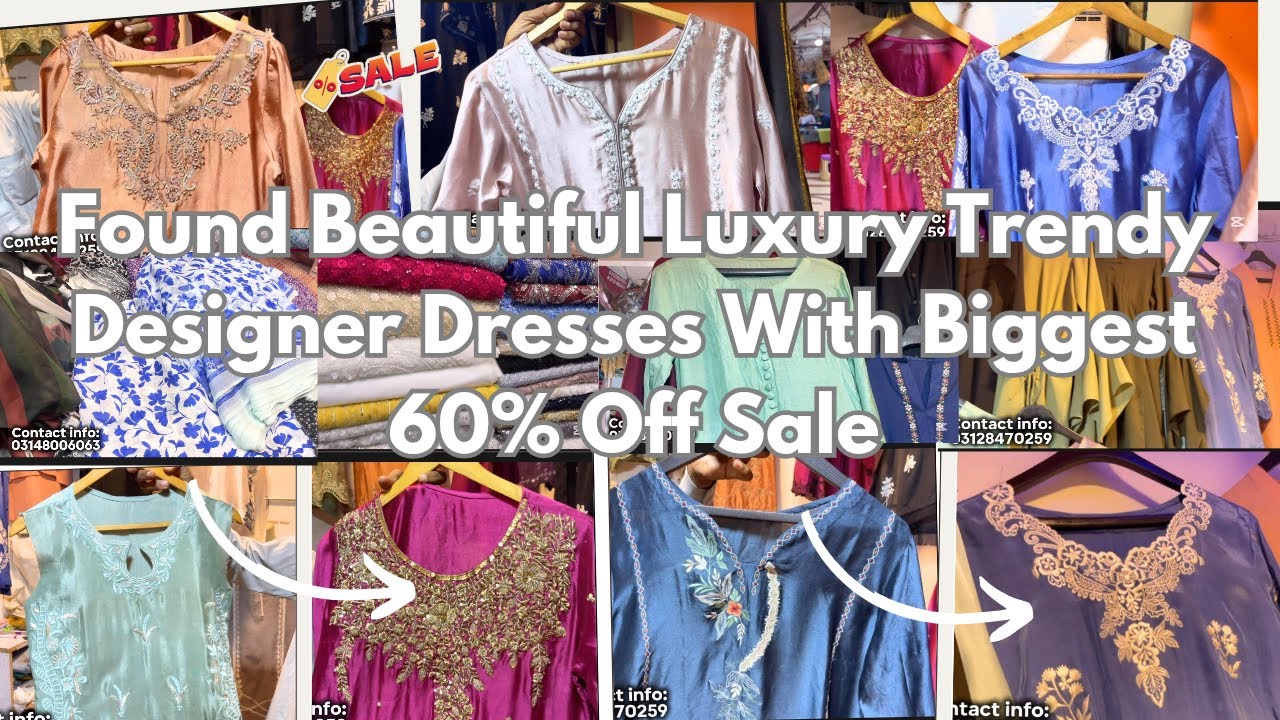 Mega Sale| Trendy Luxury Boutique Designer Dresses Sale | Ready To Wear Embroidered Suits |60% Sale|