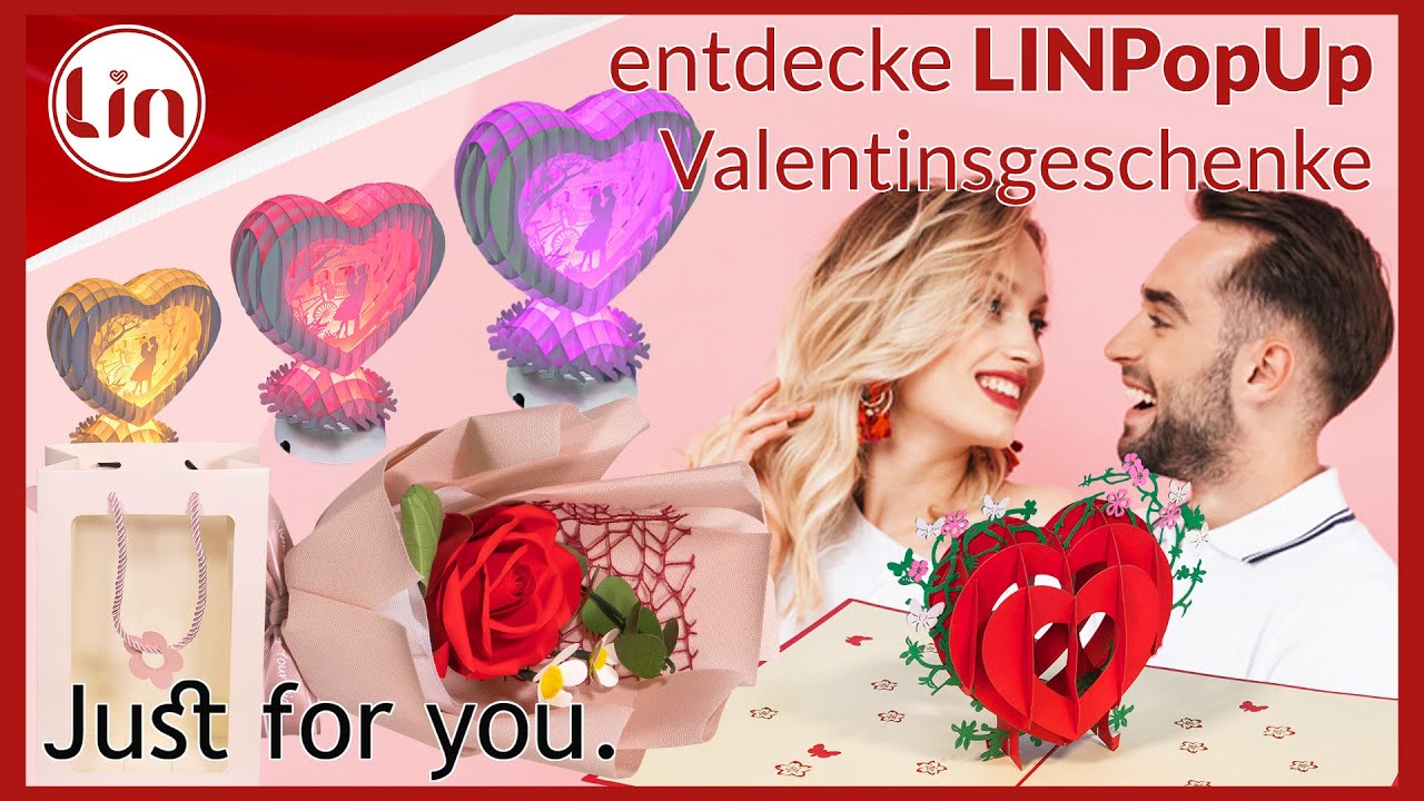 Entdecke LINPopUp Valentinsgeschenke! | Einzigartige Ideen f&uuml;r Valentinstagsgeschenk mit LINPopUp
