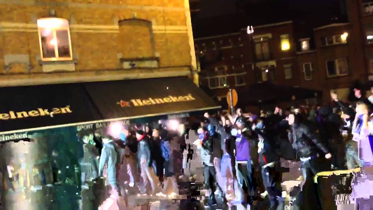 Brussels Hooligans vs Police