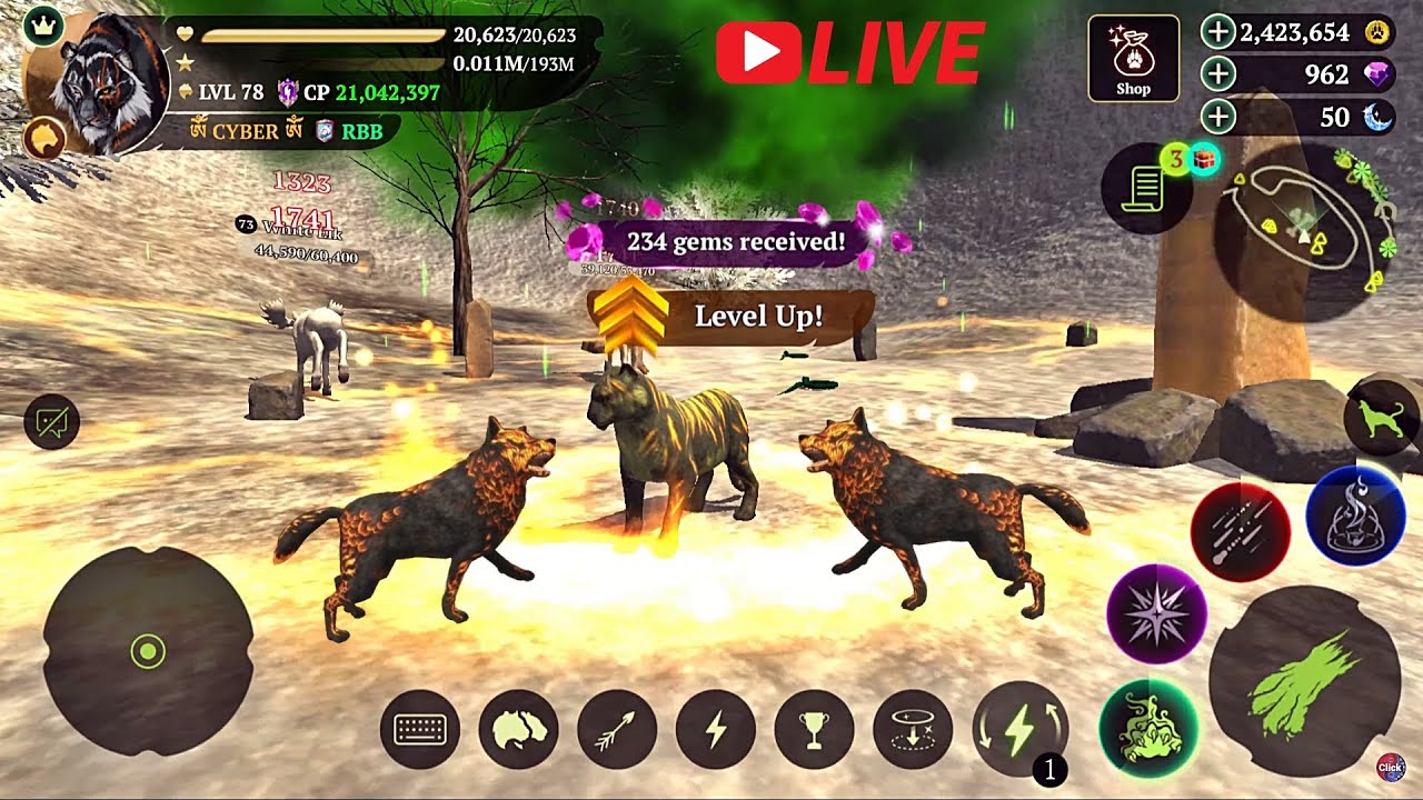 🔴 LIVE | The Tiger - LVL 78 🐯 AND 🐺 The Wolf |