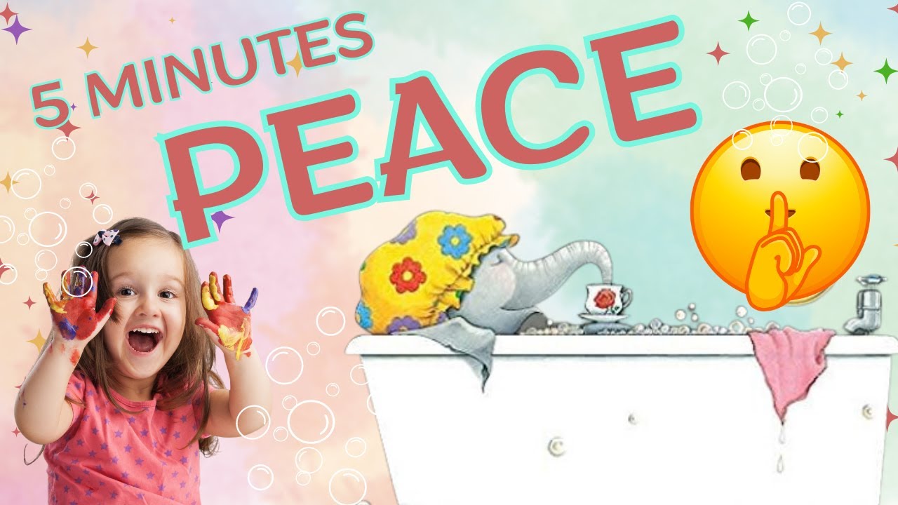 🐘Kids Book Read Aloud  FIVE MINUTES PEACE I By Jill Murphy I StoryTime with Miss Randall
