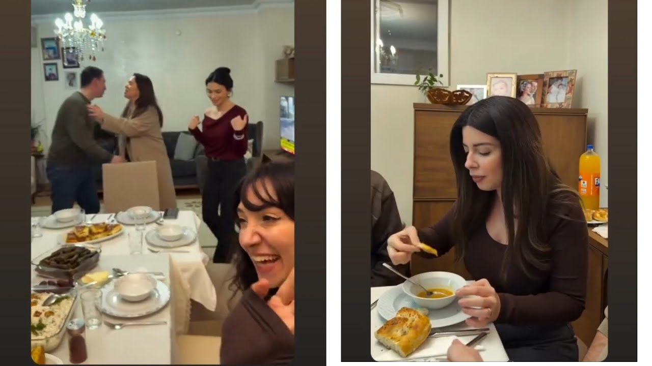 ÖZGE YAĞIZ'IN AİLESİ İFTAR SOFRASINDA!!