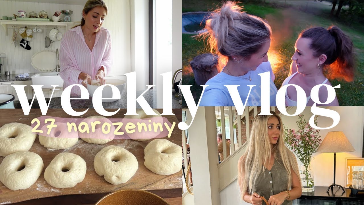 moje 27 narozeniny, chci žít na vesnici, recept na domácí bagely, skincare  | VLOG ♡