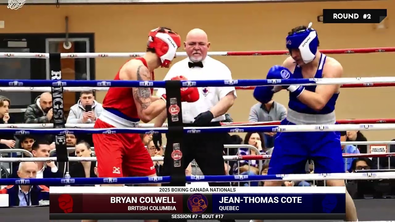 Bryan Colwell vs Jean-Thomas Cote - Boxing Canada 2025 Nationals - Session 7