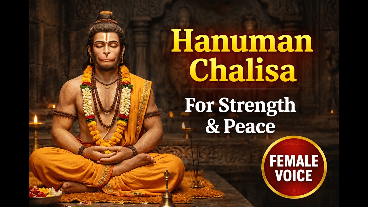 Shri Hanuman Chalisa | Soft & Soulful Female Voice for Inner Peace