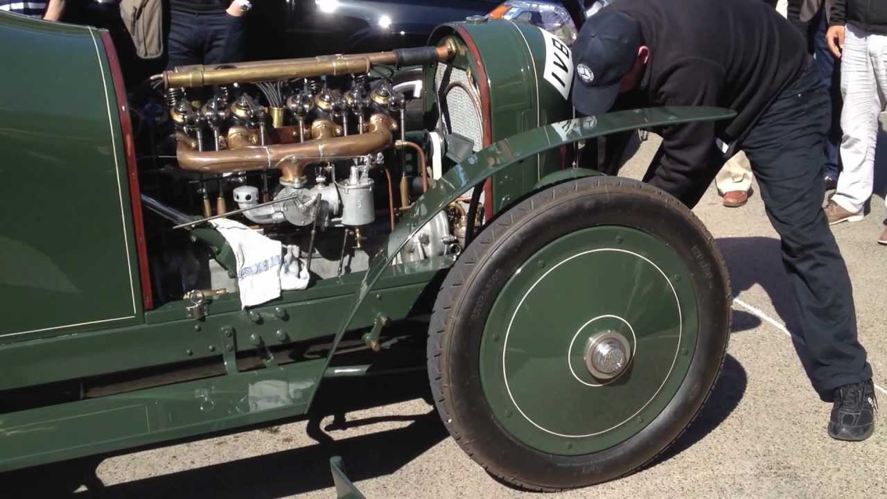 1910 Benz Touring Car hand crank start - 2013 Amelia Concours D'Elegance