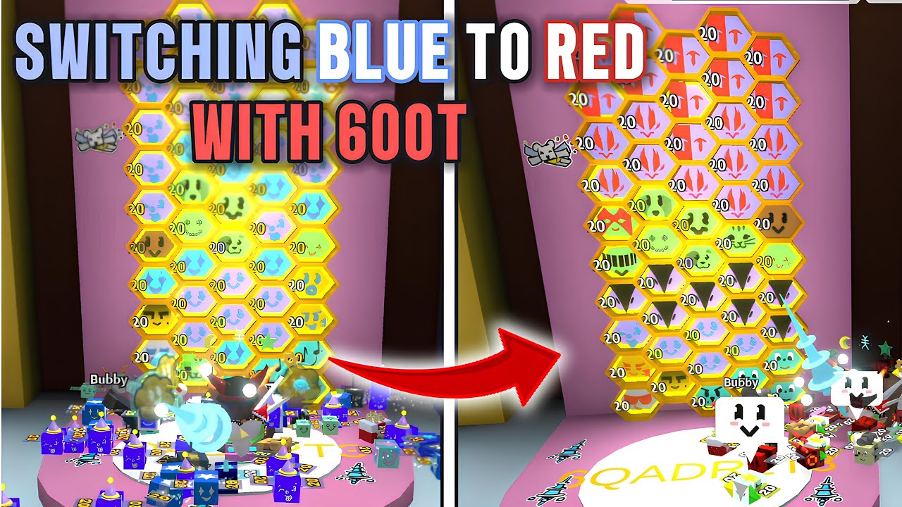 SWITCHING BLUE TO RED WITH 600T (2026) | ROBLOX BEE SWARM SIMULATOR