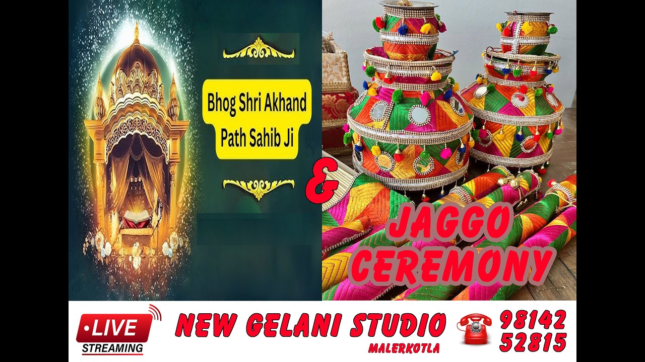 Live Bhog and Jaggo Ceremony By New Gelani Studio